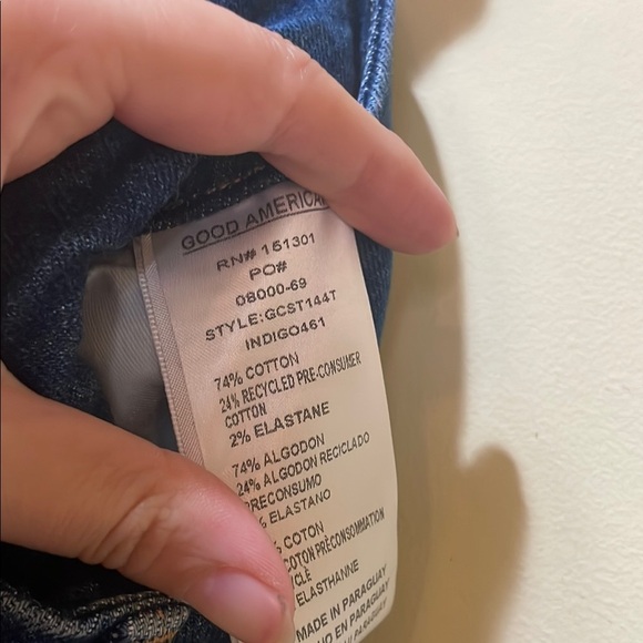 Women's New Good American Good Curve Straight Jeans Plus Size - Picture 4 of 7